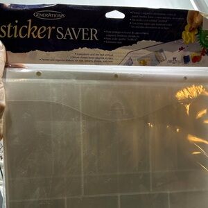 Generations Sticker Saver 2 Sets of 12" X 12" Tri Fold Pages NEW